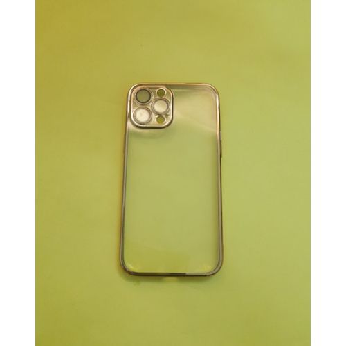 product_image_name-Generic-Silicone Case With Golden Edges And Lens Protection For IPhone 12 pro max 6.7 inches -3