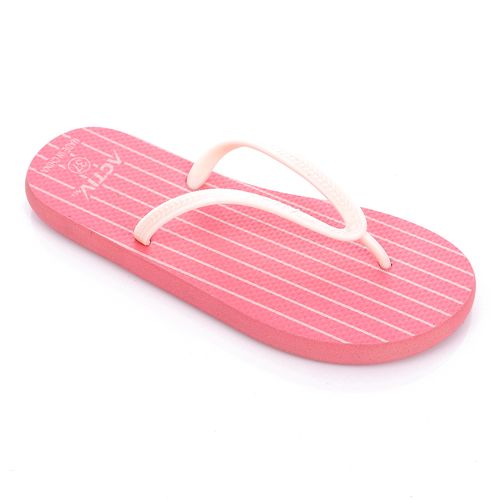 Buy Activ White Striped For Pink Thong Slippers in Egypt