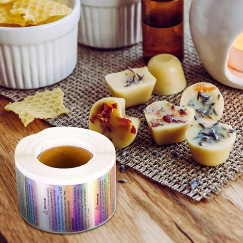 500 Pcs Wax Melt Warning Labels, Candle Jar Container Stickers Wax Melting  Safety Stickers For Candle Jars Tins Containers Candle Making Supplies 1.5