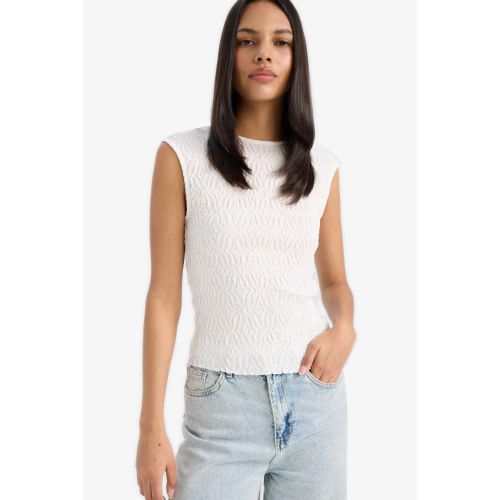 product_image_name-Defacto-Woman Crew Neck Regular Fit Athlete - Off White-1