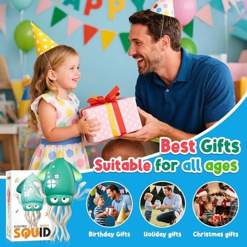 product_image_name-Generic-Electric Dancing Octopus Toy  An octopus that moves and avoids obstacles automatically  Equipped with LED lights and music  Rechargeable interactive toy for children  Includes a remote control  Ideal for indoor play and sensory development-2