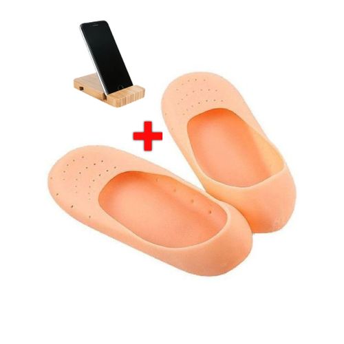 Generic Silicone Gel Moisturizing Socks+Free Mobile Holder @ Best