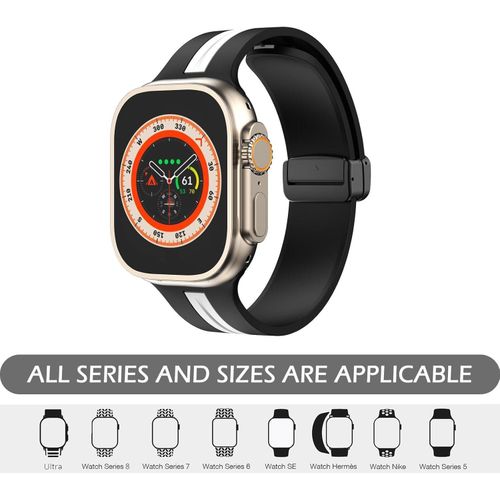 product_image_name-Generic-حزام Dl3 Mobilak المغناطيسي المصنوع من السليكون لساعة أبل ووتش ألترا باند 49mm 45mm 44mm 42mm 41mm 40mm 38mm للرجال/النساء، حزام معصم رياضي ناعم من السيليكون لاستبدال حزام iwatch السلاسل 9/8/7/6/5/4/3/2/SE/Ultra2-8