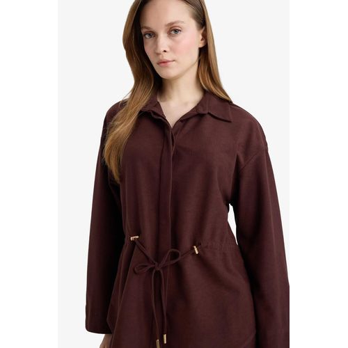 product_image_name-Defacto-قميص كم طويل شمواه قصة عادية وخصر مطاطي-4