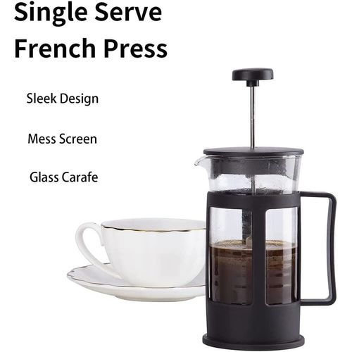 product_image_name-Generic-ماكينة تحضير قهوة اسبريسو وقهوة فرنسية وشاي بسعة 350 مل مع فلتر ثلاثي الطبقات أداة ضغط قهوة من زجاج بوروسيليكات بفلتر من الفولاذ المقاوم للصدأ متينة ومقاومة للحرارة من هوماركت-3