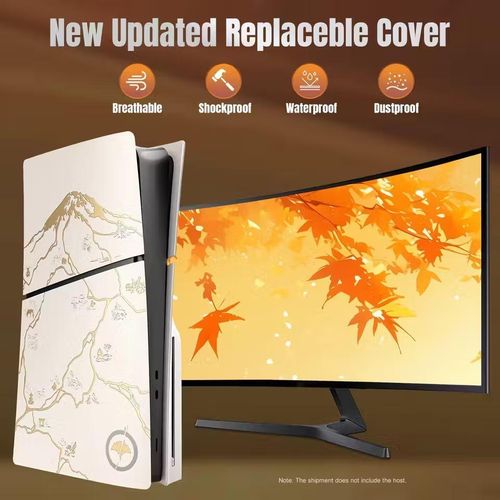 product_image_name-Generic-غطاء حماية صلب لجهاز بلايستيشن 5 سليم (النسخة الديسك) - جوست أوف يوتي - ابيض-3