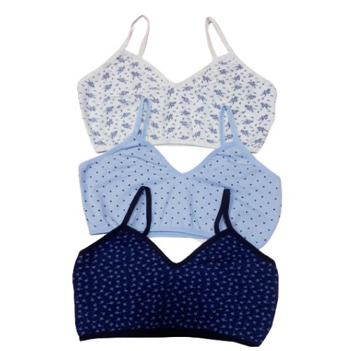 اشتري Pourelle Soft Bra Thin Strap, 3 Pieces, For Women في مصر