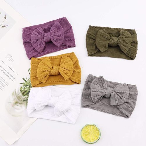 product_image_name-Generic-توك شعرشريط رأس من النايلون للبنات حديثي الولادة الالوان عشوائيه، إكسسوارات شعر للأطفال حديثي الولادة-7