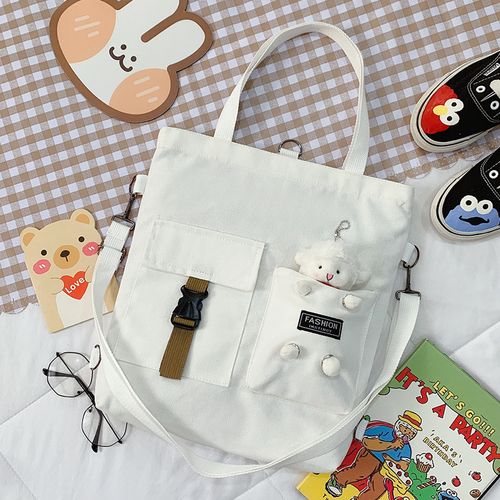 Canvas Courier Messenger Shoulder Crossbody Tote School Bag