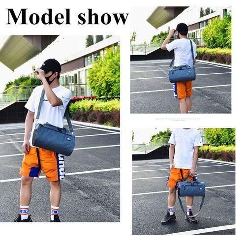 Generic Men Women Barrel Bag Holdall Duffle Bag Holiday Sports Gym Handheld Travel Bags Blue Best Price Online Jumia Egypt