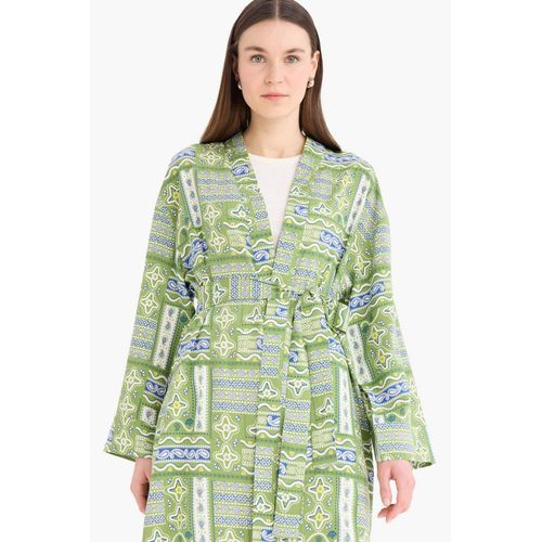 product_image_name-Defacto-كيمونو فلورال فيسكوز قصة مريحة بياقة مستديرة-1