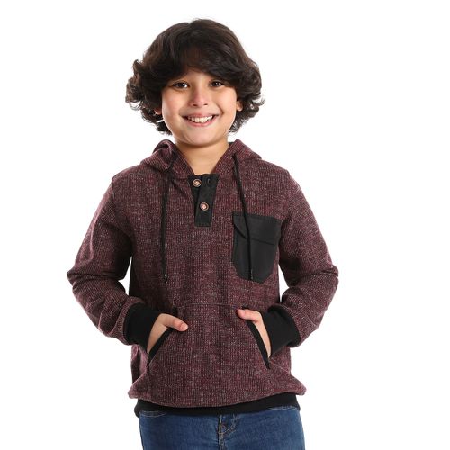 Buy Caesar Boys Hoodie With Bouttons And Front Pockets in Egypt