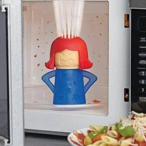 Angry Mama Microwave Oven Cleaner Steam Clean Kitchen Gadget Cooking Tool -  AliExpress