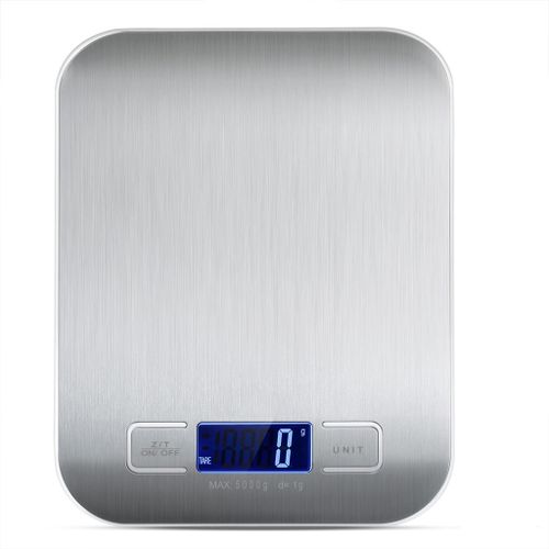 Digital food scale for diet, kitchen scale 5kg capacity stainless