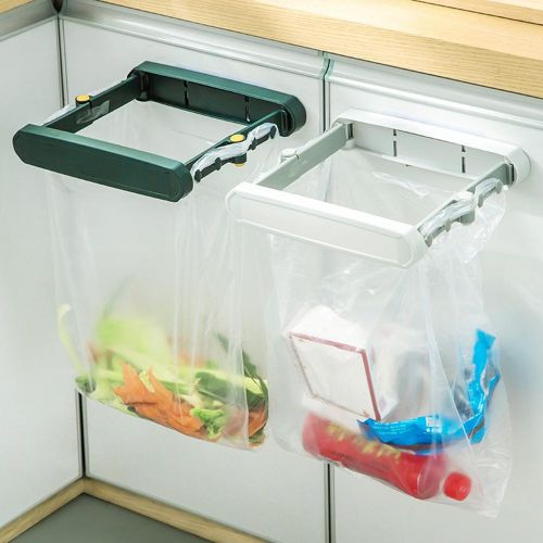 Generic Wall Mounted Garbage Bag Holder Punch-free Foldable Hanging Trash Bag  Storage Rack Basin Stand Towel Rack Kitchen Organizer @ Best Price Online