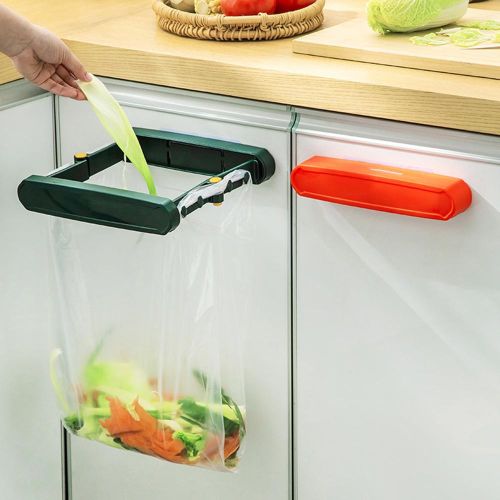 Kitchen Grocery Plastic Bag Holder Dispenser Wall Mount Garbage Bag Holder  Refillable Trash Bag Saver Kitchen