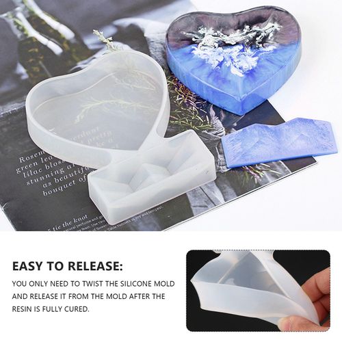 Generic Resin Mold for Photo Frame,Heart Shape Silicone Epoxy Molds for  Casting and Home Decoration,DIY Crafts @ Best Price Online