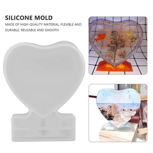 5 Standing Silicone Heart Mold