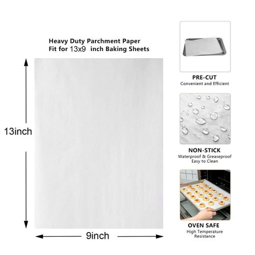 Kitchens Cookie Baking Sheets Pre-Cut Parchment Paper Baking Paper Barbecue  Silicone Oil Paper Parchment Rectangle