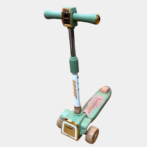 product_image_name-Generic-سكوتر للأطفال بثلاث عجلات قابل للطي مع عجلات LED ومقود قابل للتعديل - خفيف الوزن وسهل لتدريب التوازن-4