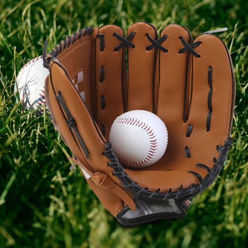 Generic Sports Baseball Softball Glove PU Leather Catcher Mitts .5inch @  Best Price Online
