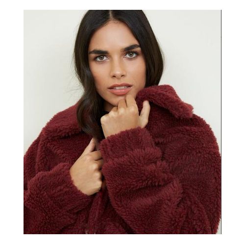 Teddy top jacket burgundy