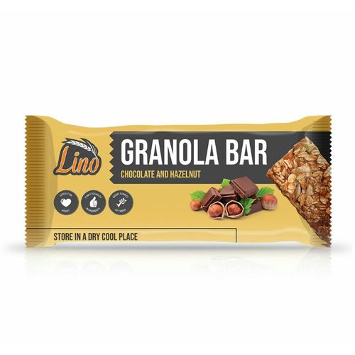 اشتري Lino Granola Bar Chocolate & Hazelnut - 40gm - Pack Of 12 في مصر