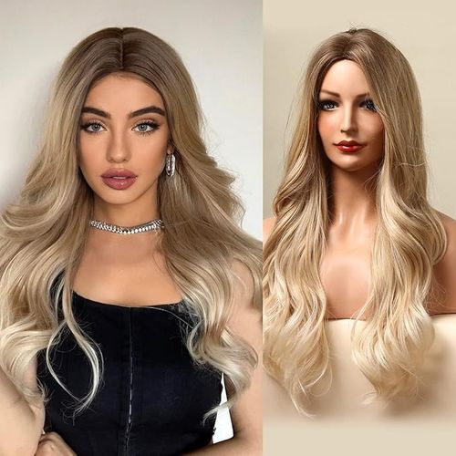 ECIF Lady s Wig U Part Wig Blonde Curly Hair Long Curly Hair Wig Cap Easy To Care Medium distribution Wig Best Price Online Jumia Egypt