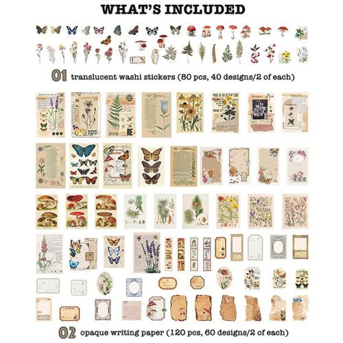 30 Vintage Themed Junk Journal Paper Stickers. Vintage Themed Stickers,  Scrapbook Stickers, Journal Stickers, Scrapbook Supplies, Stickers. 