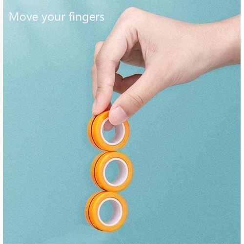 GetUSCart- ICEYA Fidget Spinner, Magnetic Ring Stress Relief Toy with  Bearing Focus, Finger Spinner Fidget Toy to Relieve ADHD Anxiety for Adults  and Children