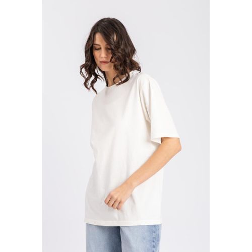 product_image_name-Esla-Short Sleeves Plain Relax Fit Comfy Shirt - White-2
