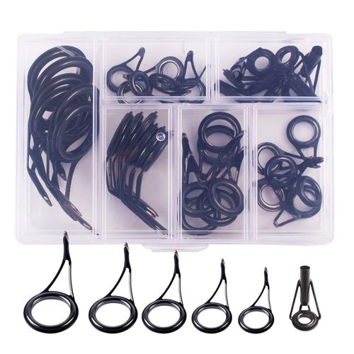 Generic 35pcs Fishing Rod Repair Kit Ceramic High Carbon Steel Fishing Rod  Guides @ Best Price Online