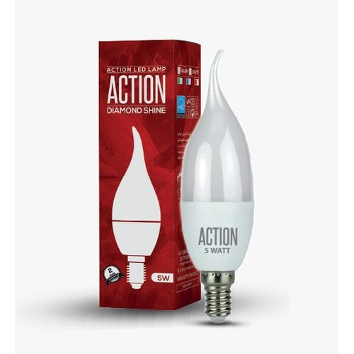 Lounge credit Retentie Action Led Lamp C37 Bulb E14 Candle White 5 Watt - 5 Pieces @ Best Price  Online | Jumia Egypt