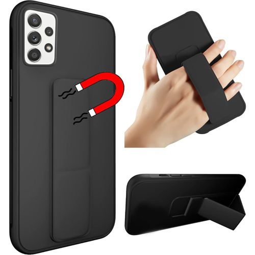 product_image_name-Generic-For Galaxy  A12 4G  Magnetic Strap & Stand Cover & Case Cover Shockproof -  GREEN-5