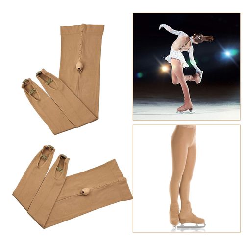 Generic Thermal Women Girls Ice Skating Tights Figure Skate