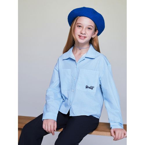 product_image_name-LC Waikiki-Long Sleeve Striped Girl's Shirt-1