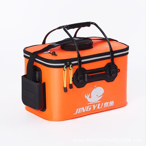 Portable Zipper Fishing Bucket Outdoor Folding EVA Fishing Bag Bucket 5  Sizes