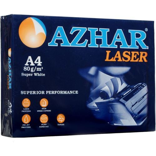 اشتري Azhar High Quality White Copying And Printing Paper - 80 Gm - 500 Sheets, A4 في مصر