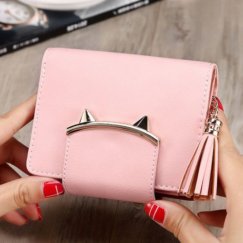 Women's Luxury Blue Leather credit card case