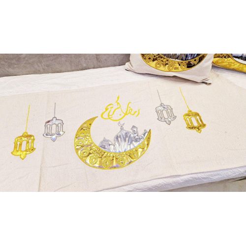 product_image_name-Generic-طقم رانر سفرة رمضاني تطريز مع 2 كوشن كفر – خامة دك تقيل – تصميم أنيق-2