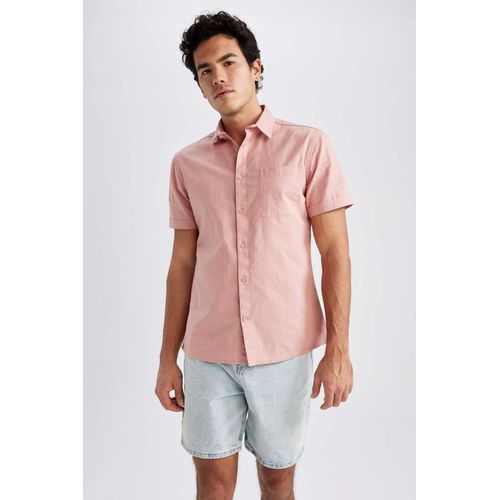 اشتري Defacto Slim Fit Cotton Short Sleeve Shirt في مصر