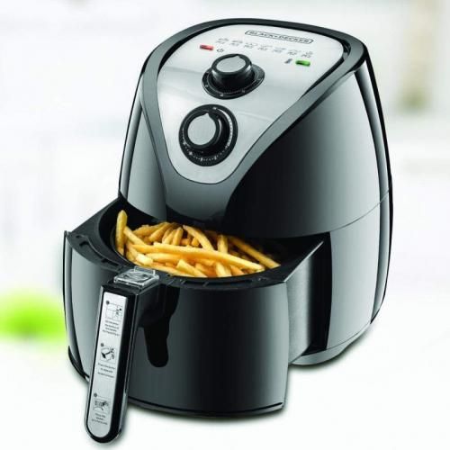 Black And Decker Aof100 Air Fryer Without Oil 12 Liter Silver
