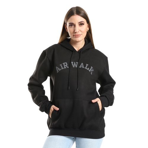 Air Walk Long Sleeves Slip On Comfort Hoodie - Black @ Best Price