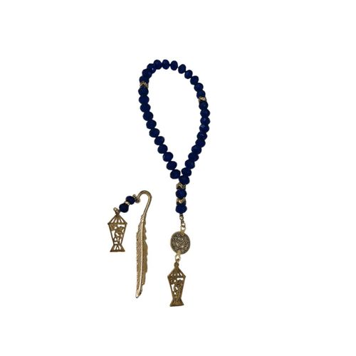 product_image_name-Generic-سبحة تسبيح كريستال أزرق 33 حبة وفاصل كتاب-1