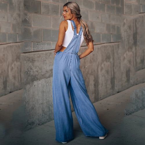 Women's Boyfriend Denim Overalls - Mia Belle Girls