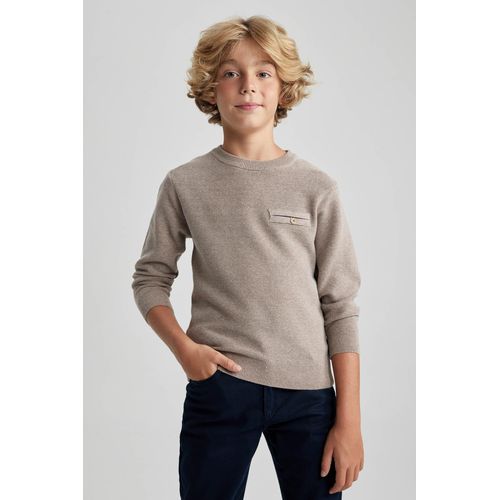 Buy Defacto Boy Tricot Regular Fit Crew Neck Long Sleeve Pullover in Egypt