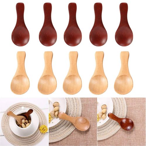 Small Wooden Spoon 3 Inch Teaspoon Wood Spoons Jam Coffee Spice