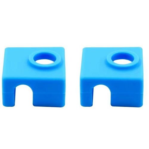 SOOWAY stampante 3D Blocco di copertura in silicone, regola la temperatura, MK7 / MK8 / MK9, compatibile con CR-10,10 S, S4, S5, Ender 3, ANET A8(5 pezzi blu