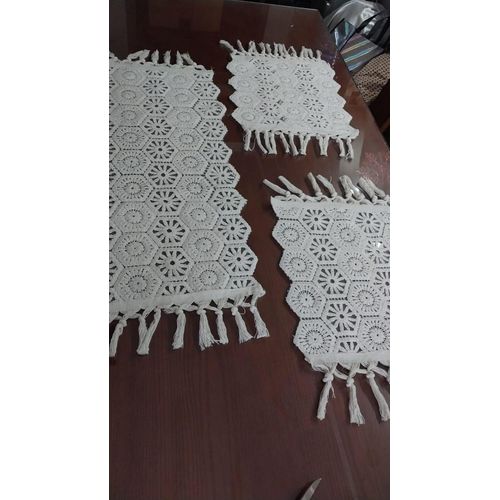 Generic طقم رانر مكرميه مكون من ٣ قطع - image 2