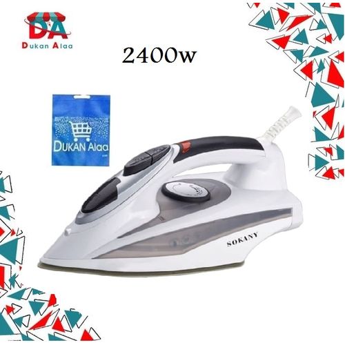 اشتري Sokany Steam Iron 2400w Aj-2052+Bag Dukan Alaa في مصر